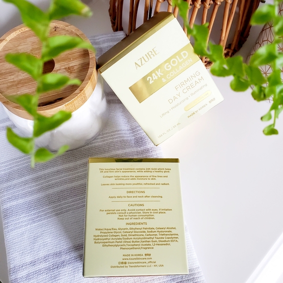 2 AZURE 24K Gold & Collagen Firming Day Cream - Picture 1 of 9